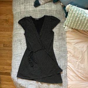 Brandy Melville Polka-dot Wrap Dress One Size Fits All (Small-Medium)